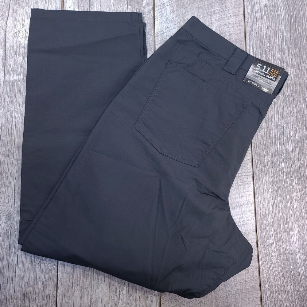 5.11 Tactical Mens 42x32 Gray Taclite Ripstop Jean Cut Mid Rise Straight Leg